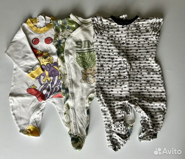 Детские веши пакетом на малтчика 56-68р