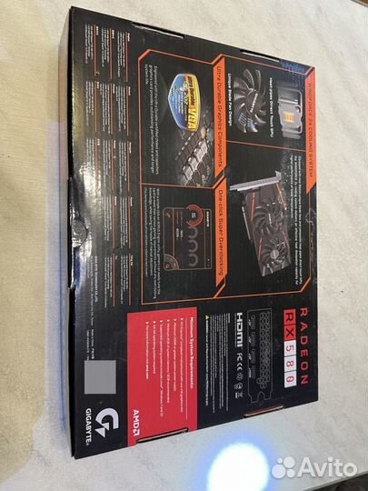 Видеокарта. radeon rx580 8gb gigabyte