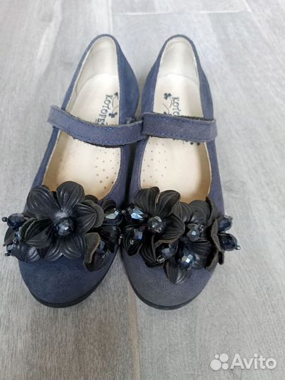 Замшевые туфельки, 28р