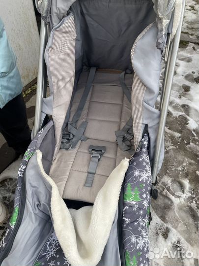 Детские санки коляска с колесами