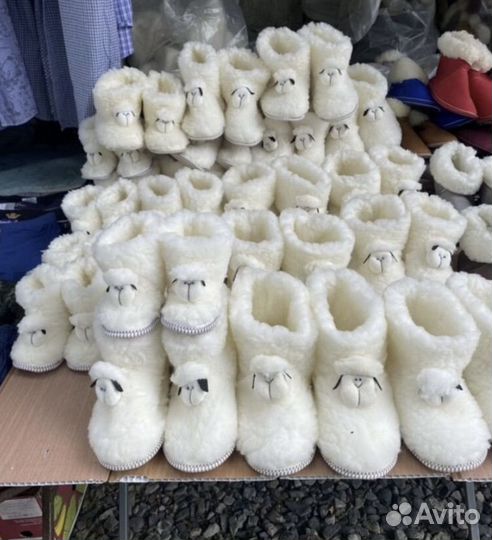 Чуни из натуральной овчины