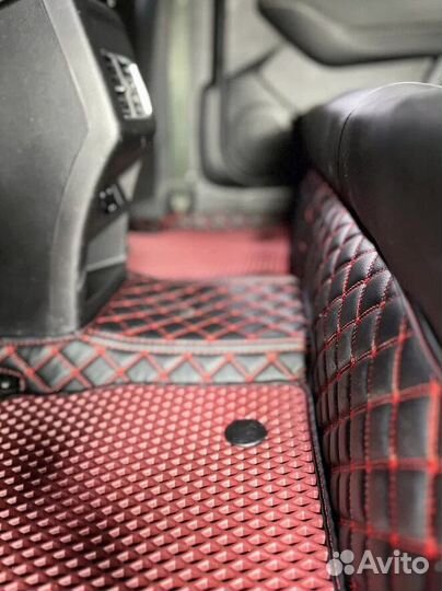 3Д (3D) коврики из экокожи JAC Джак