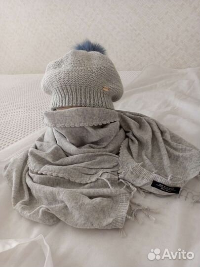 Италия мохер+шерсть лана. Шарф Max-mara кашемир