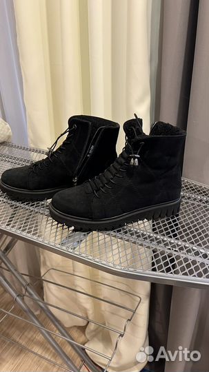 Ботинки зимние натуральная замша