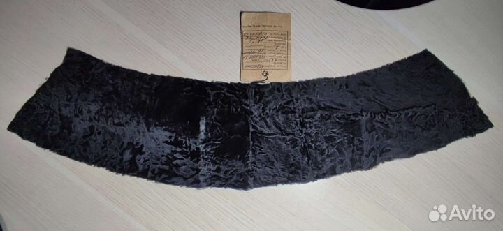 Винтажный мех каракульчи для воротника