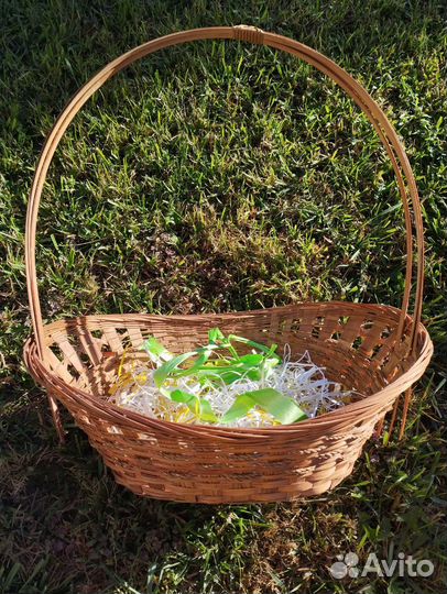 Корзина плетеная из лозы ручная работа