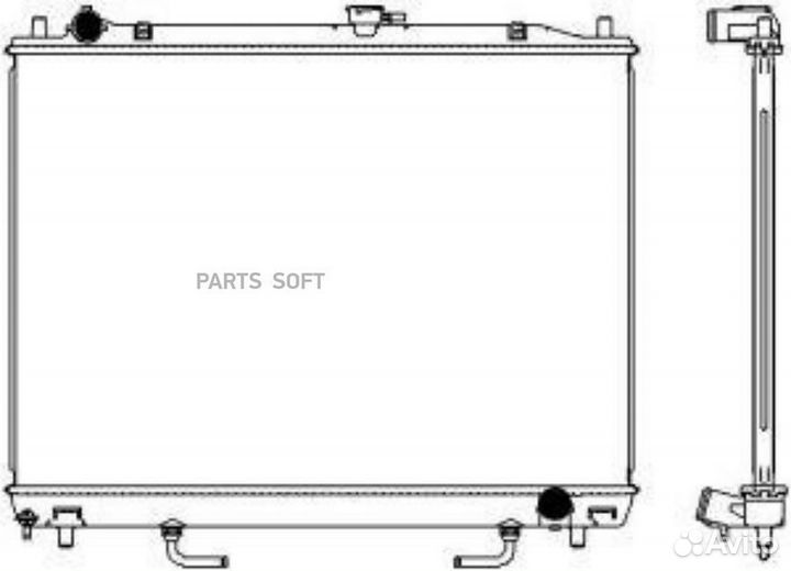 Радиатор охлаждения Митсубиси Паджеро 2007