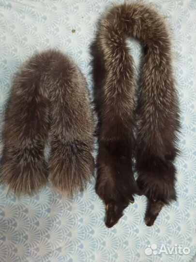 Меховой воротник чернобурки