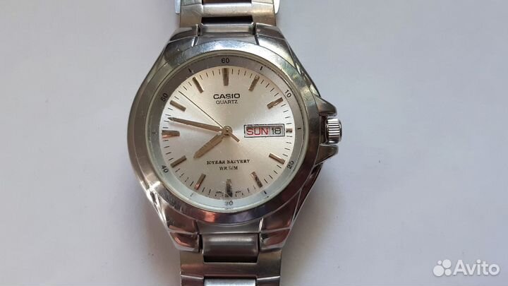 Мужские часы кварц Casio 3716 MTP-1228 стальные