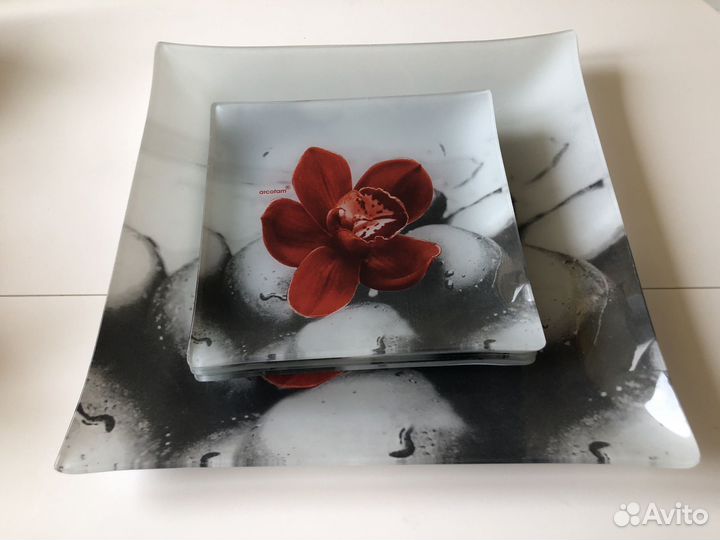 Тарелки квадратные arcofarm