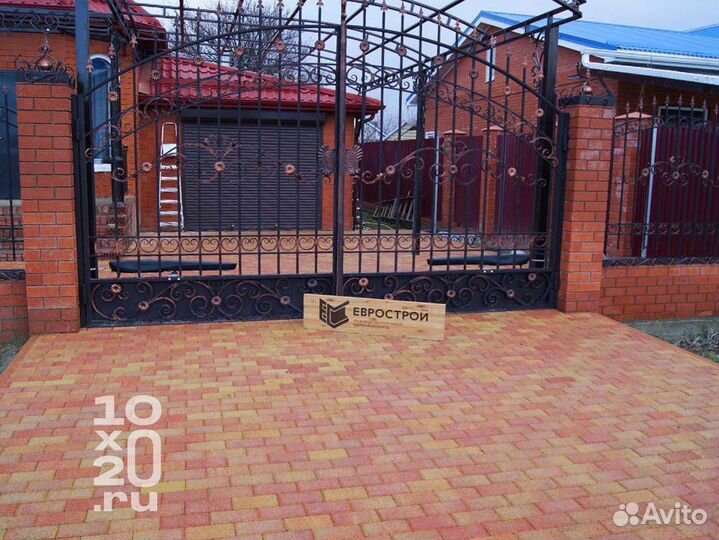 Тротуарная плитка, бордюры с работой под ключ