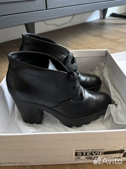 Ботильоны 39, натуральная кожа