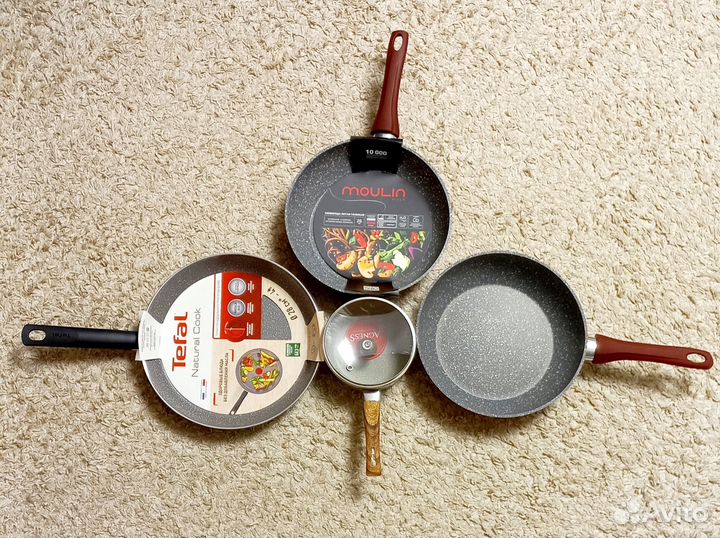 Ковш и сковороды новые