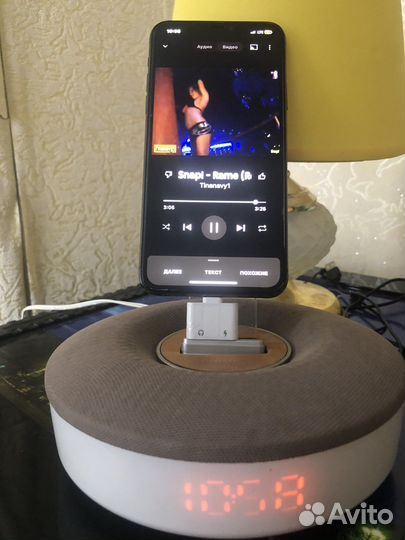 Зарядка для apple С часами И музыкой