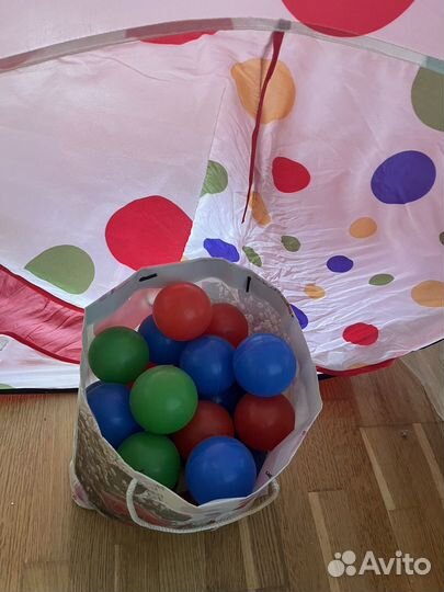 Детская палатка - домик с шариками