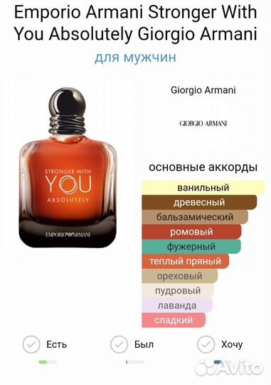 Парфюм Emporio Armani Stronger With You Absolutely