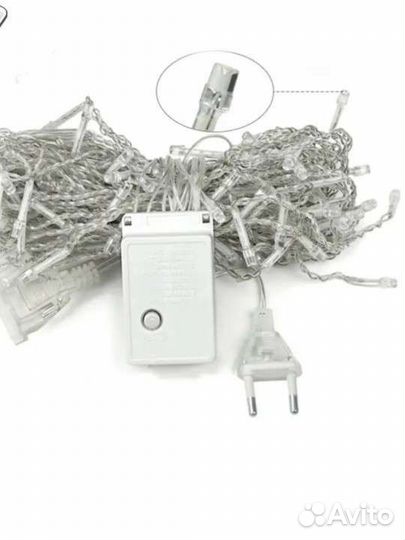 Новая новогодняя гирлянда на окно 3 на 2 метра