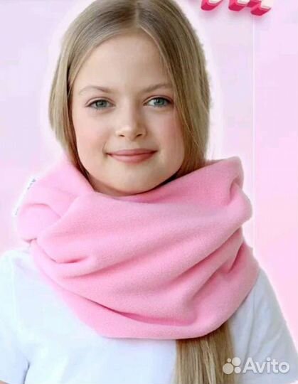 Комплект шапка и снуд для девочки