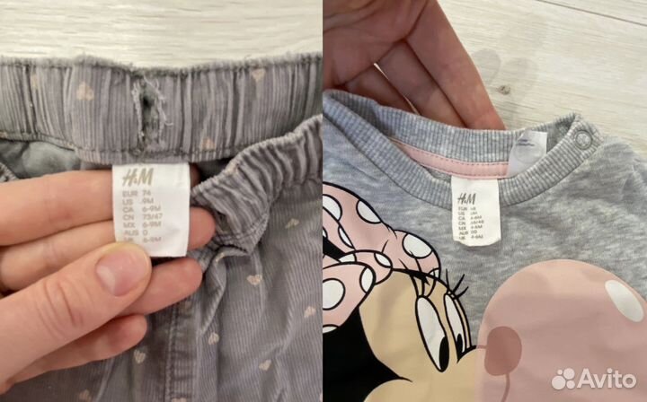 Пакет вещей на девочку 68 74 размер