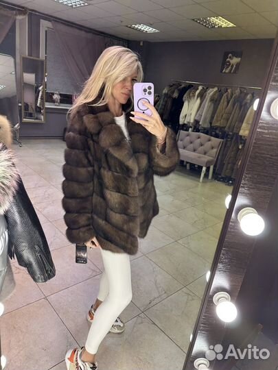 Шуба из соболя новая 75 см баргузинский