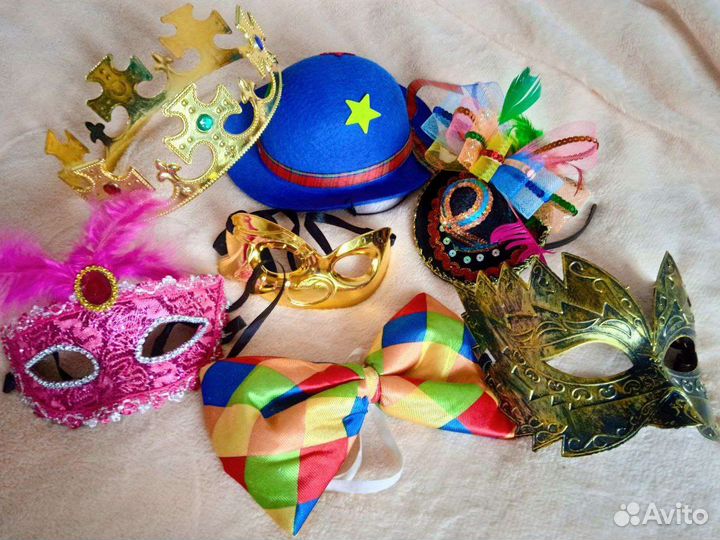 Реквизиты для фото маска шляпа корона