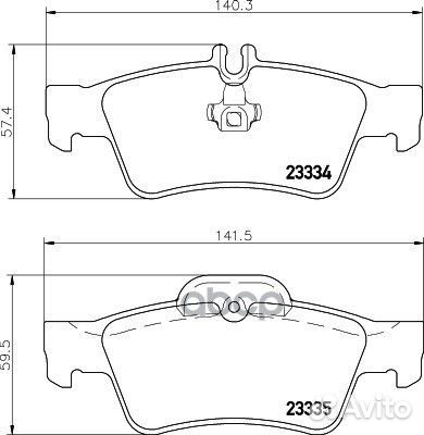 8DB 355 018-751 Колодки тормозные mercedes-benz