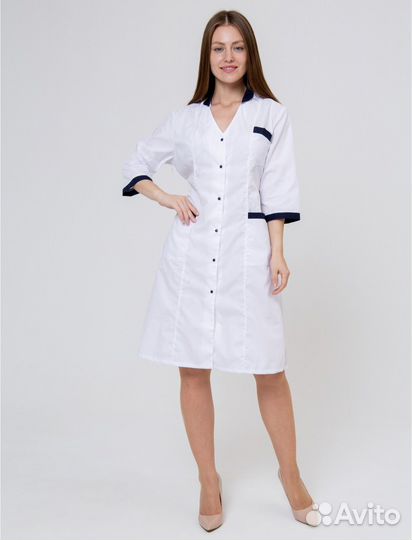 Белый медицинский халат женский новый