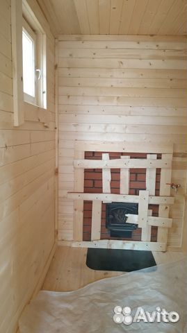 Баня 2.4м на 5м с крыльцом каркасная