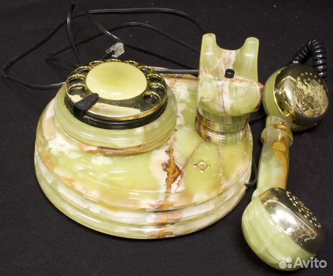 Телефон из натурального камня оникс. рабочий, новы