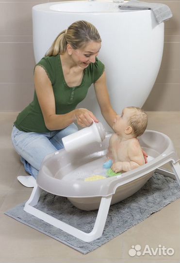 OK Baby ванночка складная Onda Slim white