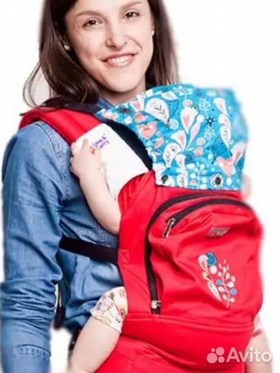 Эргорюкзак love carry Алые сердца