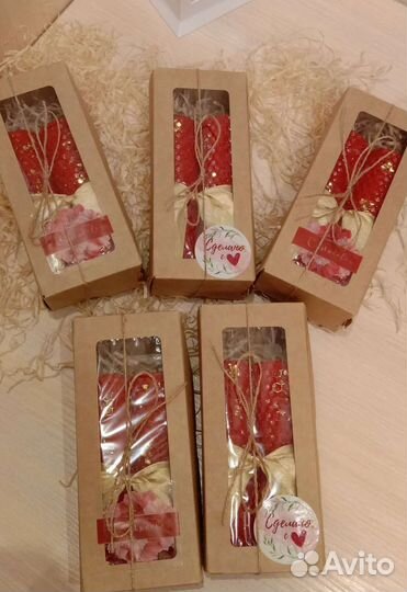 Новогодние свечи из вощины