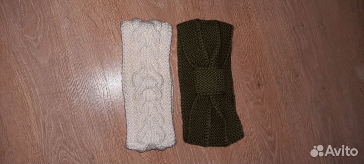 Повязка на голову вязаная