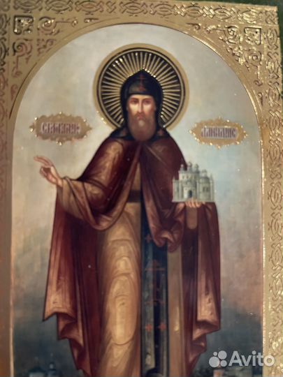 Икона Св Дмитрий Донской дерево