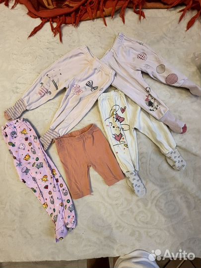 Вещи пакетом от 6 месяцев до 1 года на девочку