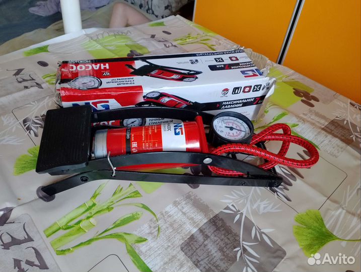 Насос для велосипеда ножной