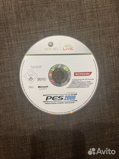Pro evolution soccer 2008 Xbox 360 Лицензия