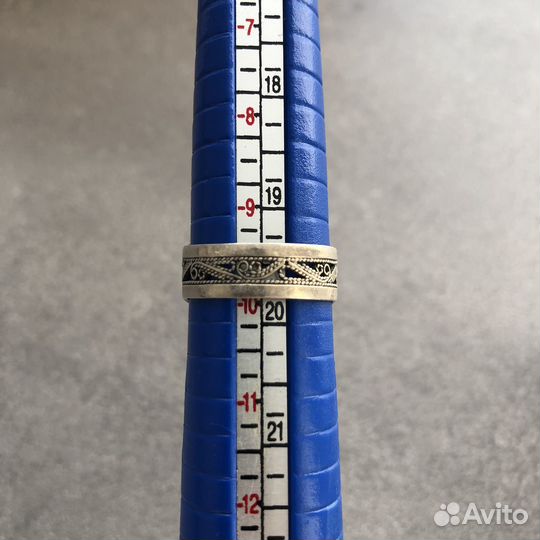 Серебряный перстень с Янтарем. Винтаж