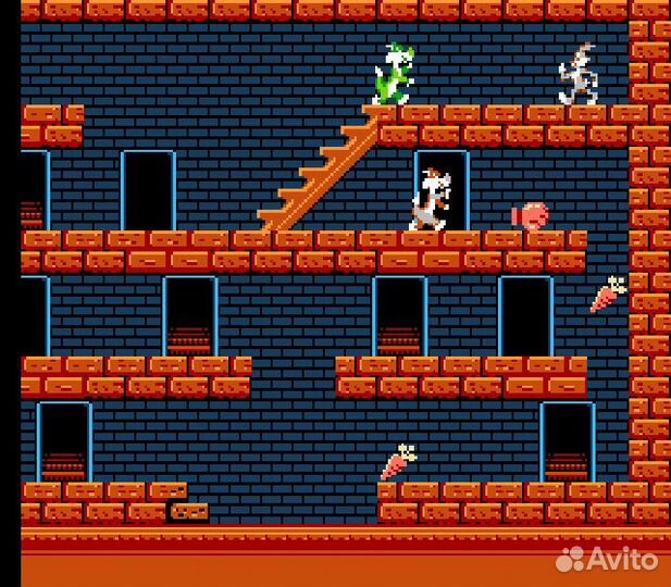 Bugs Bunny: Crazy Castle 8-bit, английская версия