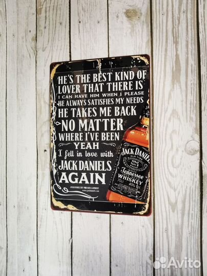 Декор на стену табличка Jack Daniels