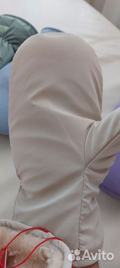 Варежки UGG балоневые с толстым мехом внутри