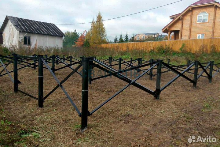 Винтовые Сваи для монтажа на склонах