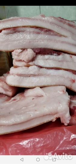 Домашнее свежее сало