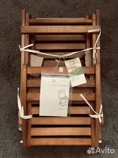 Новые садовые стулья (х2) эвкалипт (аналог IKEA