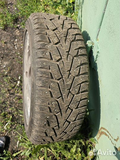 Колеса диски+резина 225/50r17 зимние шипы