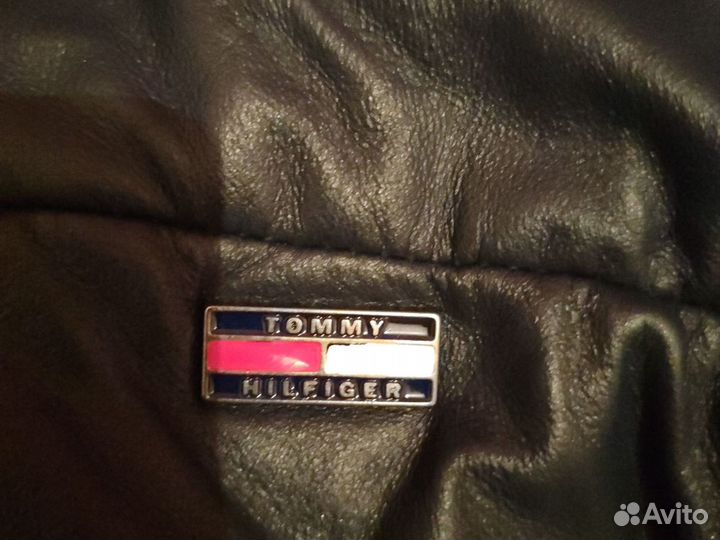 Кожаная куртка детская Tommy Hilfiger