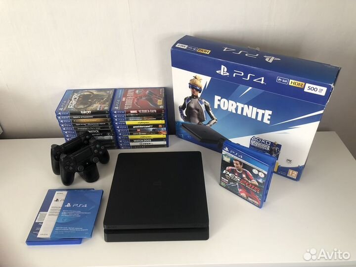 Sony Playstation 4 Slim I более 100 игр I 2019 год