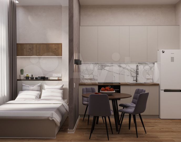 Апартаменты-студия, 26 м², 3/7 эт.