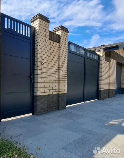 Распашные ворота Алютех