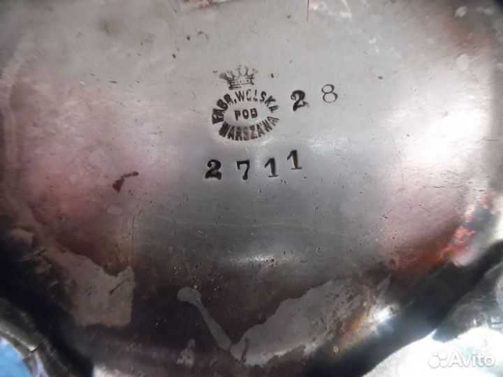 Сахарница фирма B.Hennerberg Warzawa